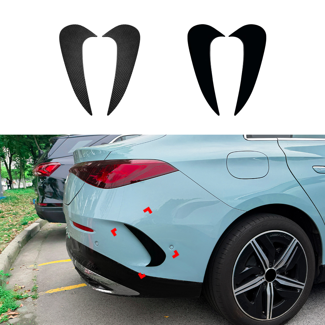 AMP-Z Rear Bumper Fins Spoiler Canards For Mercedes Benz CLA Class C174 C178 AMG Line 2026+