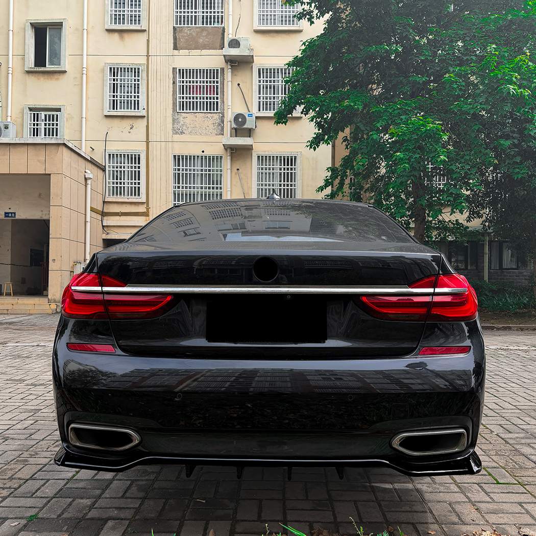 AMP-Z Rear Bumper Spoiler Lip For BMW 7 Series G11 G12 Pre-facelift M Sport 2015-2018