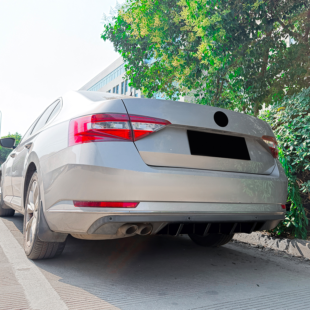 AMP-Z Rear Bumper Spoiler Lip For Skoda Superb B8 2015-2019