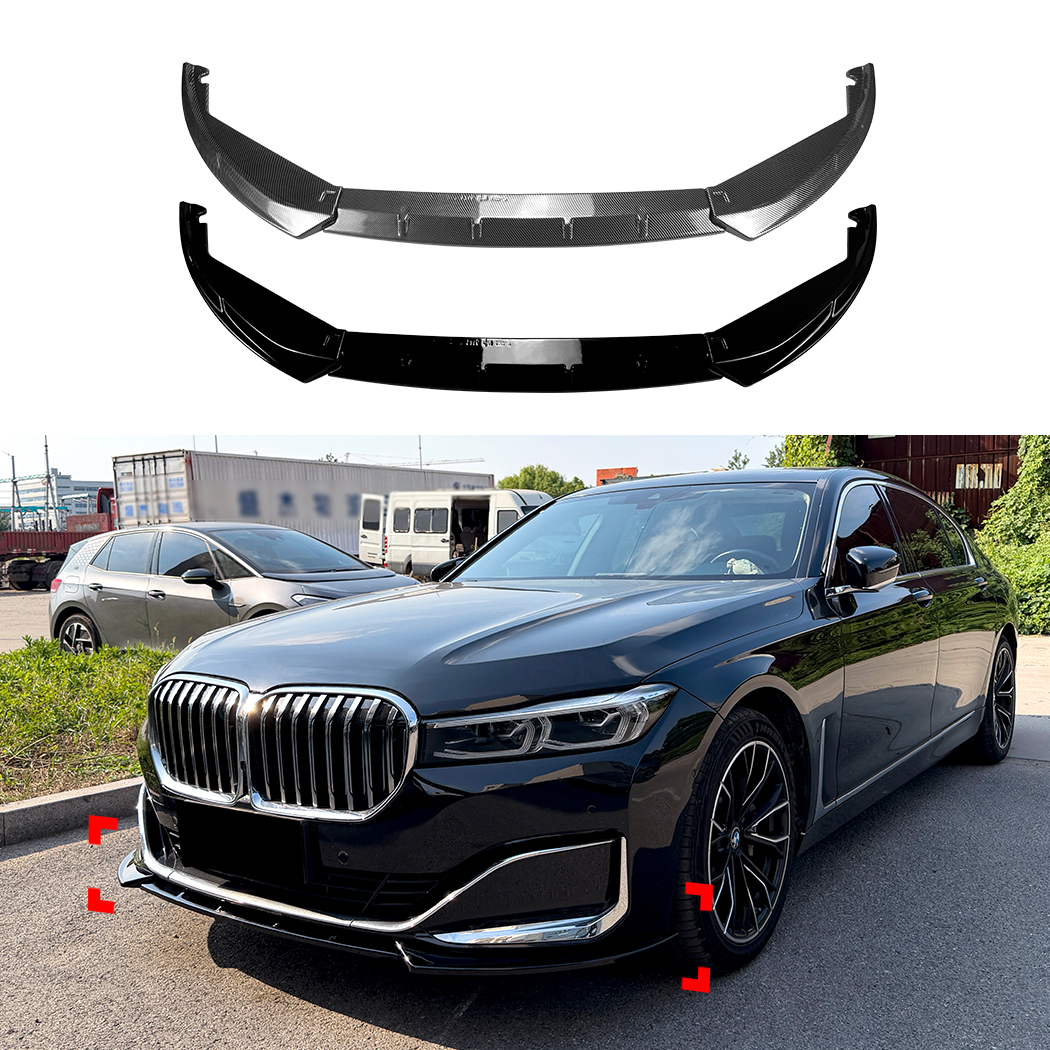 AMP-Z Front Bumper Lip Splitter For BMW 7 Series G11 G12 Facelift Standard 2019-2022