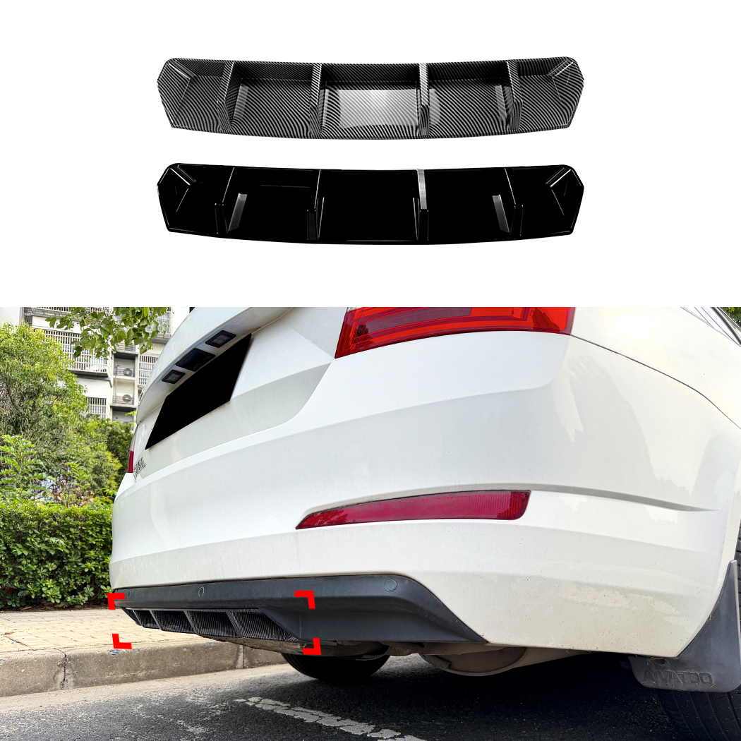 AMP-Z Rear Bumper Spoiler Lip For Skoda Octavia MK3 2015-2017