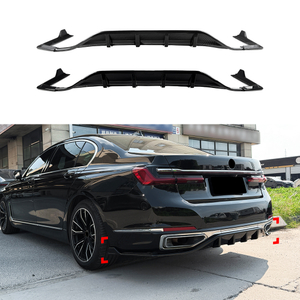 AMP-Z Rear Bumper Spoiler Lip For BMW 7 Series G11 G12 Facelift Standard 2019-2022