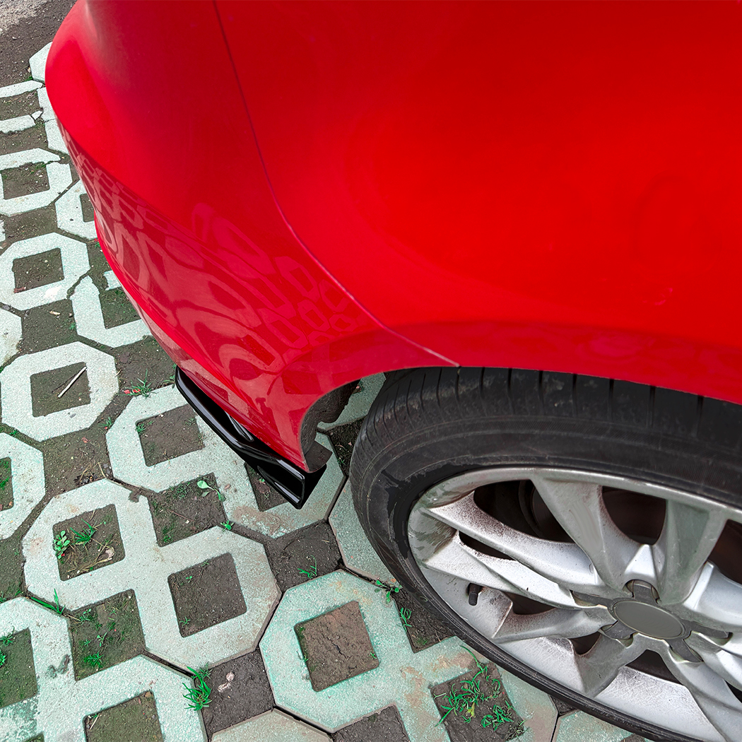 AMP-Z Rear Side Splitter Sticker For Audi A3 S3 8V Pre-Facelift Hatchback Sline 2013-2016