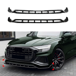 AMP-Z Front Bumper Lip Splitter For Audi Q8 SQ8 4M Pre-Facelift 2019-2023