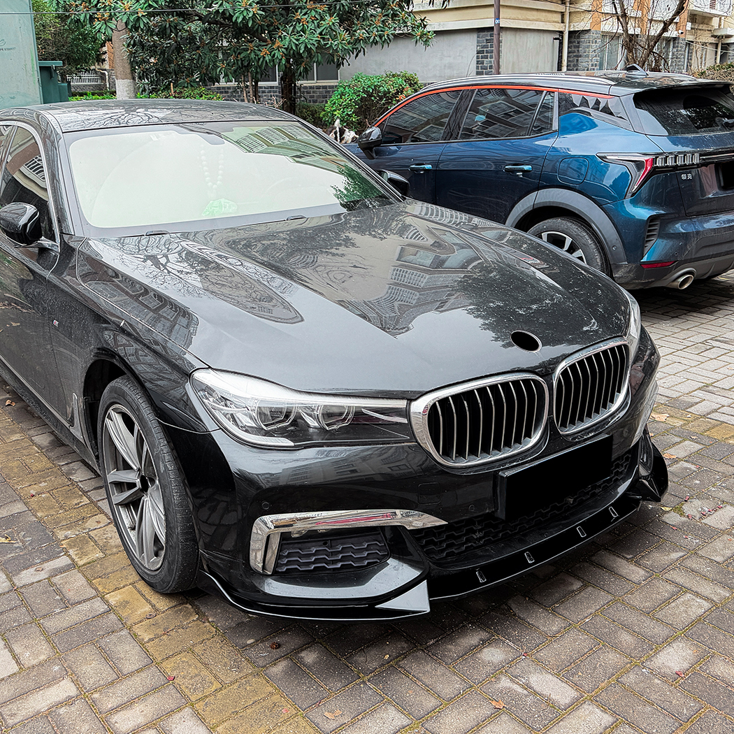 AMP-Z Front Bumper Lip Splitter For BMW 7 Series G11 G12 Pre-Facelift M Sport 2016-2018