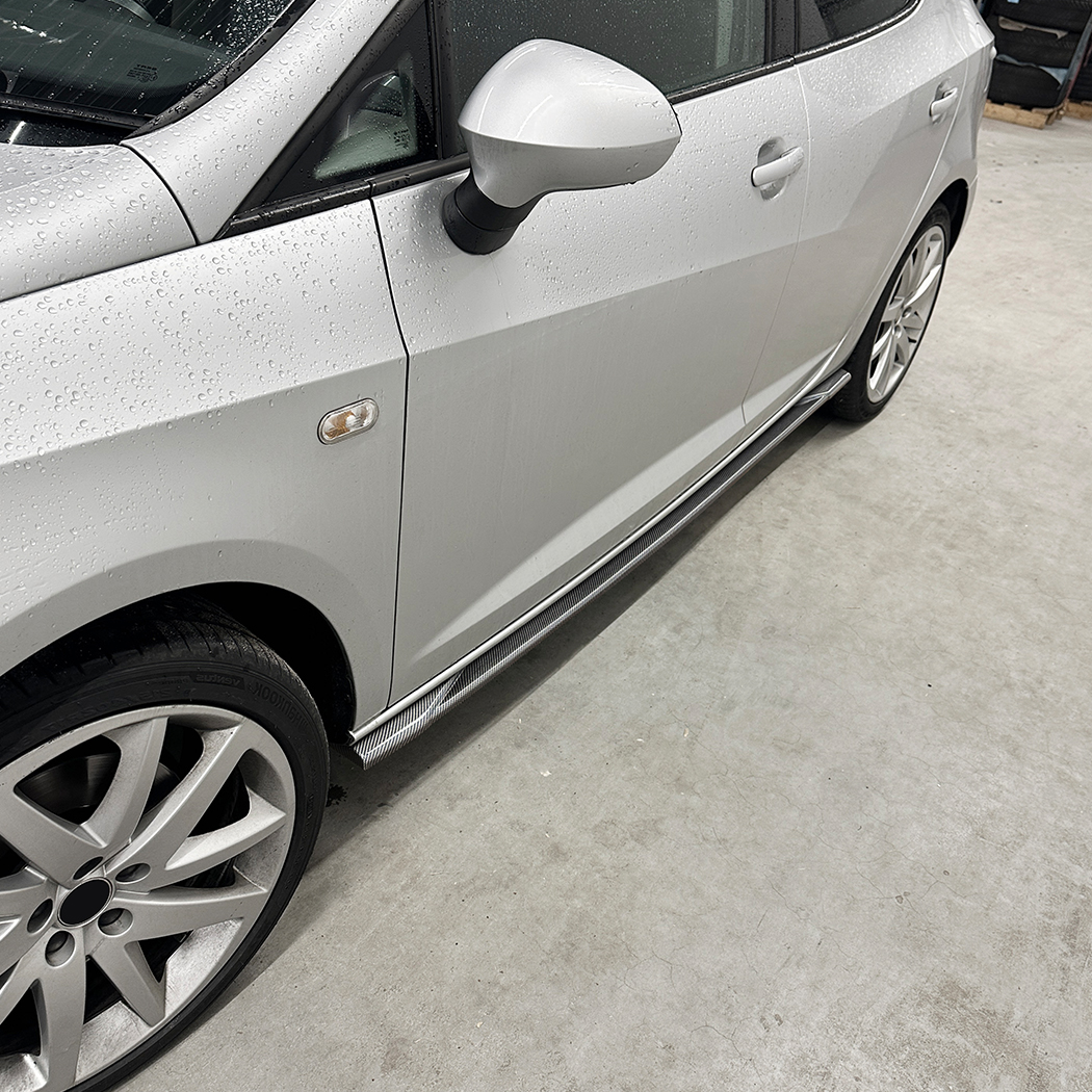 AMP-Z Side Skirt Rocker Panel Splitter Lip For Seat Ibiza MK4 2008-2017