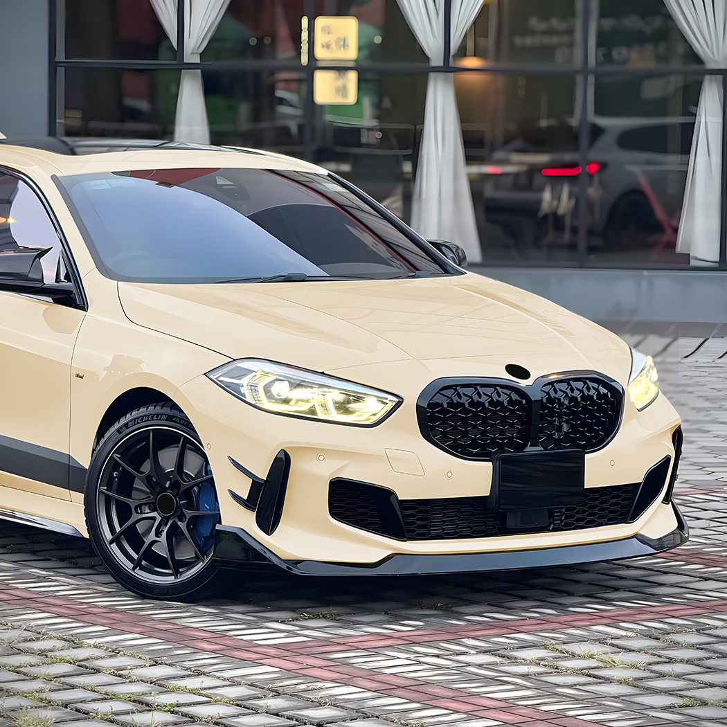 AMP-Z Front Bumper Lip Splitter For BMW 1 Series F40 M Sport 2019-2024