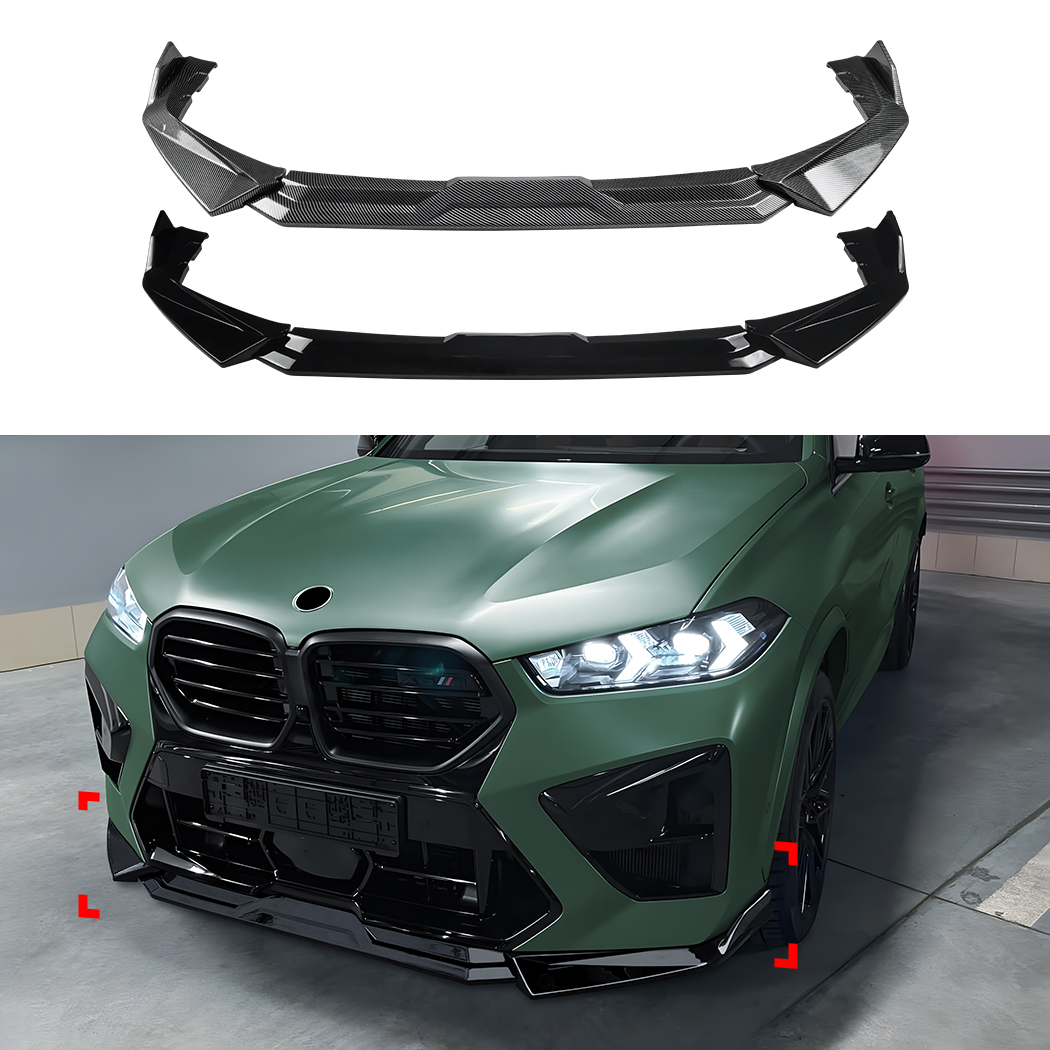 AMP-Z Front Bumper Lip Splitter For BMW X6M F96 LCI 2024+