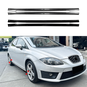 AMP-Z Side Skirt Rocker Panel Splitter Lip For Seat Leon MK2 2005-2012