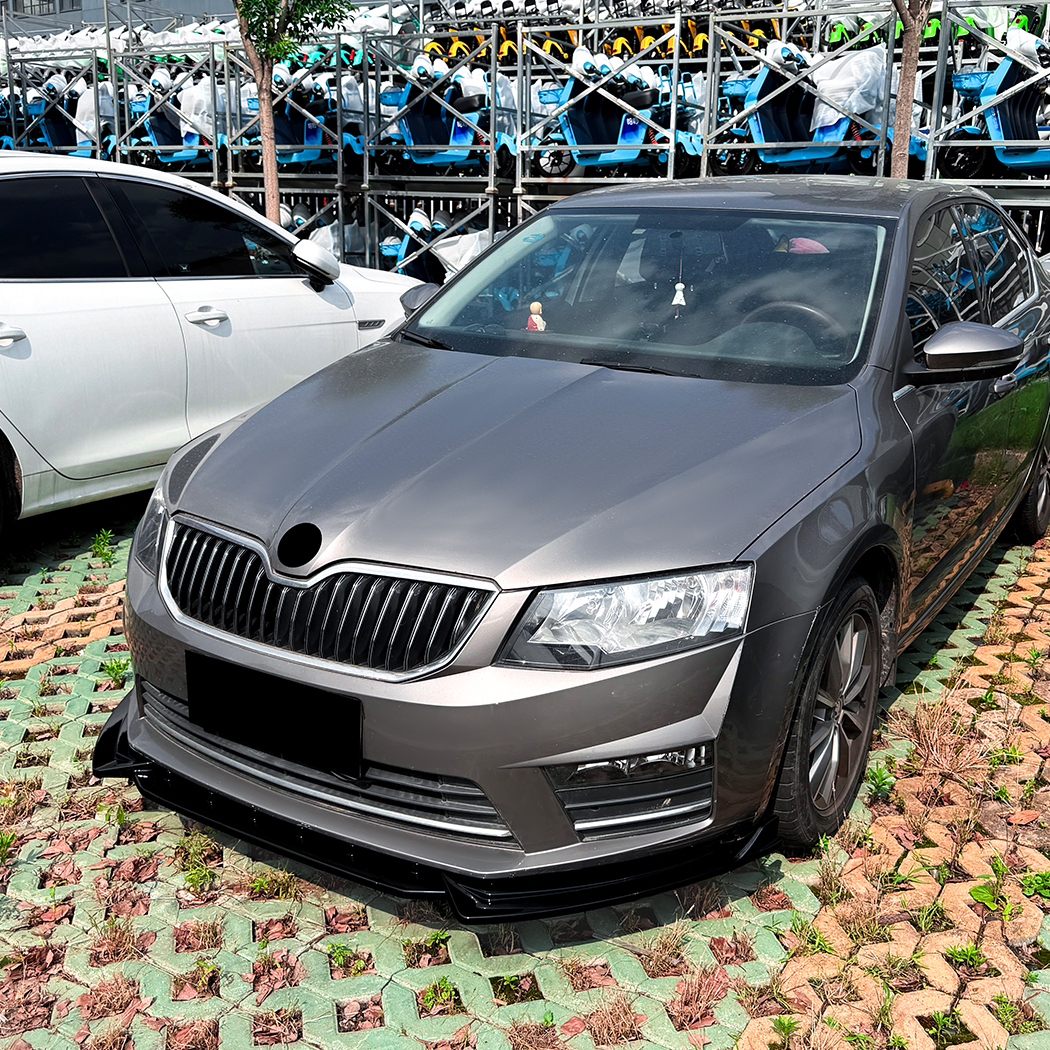 AMP-Z Front Bumper Lip Splitter For Skoda Octavia MK3 2015-2017