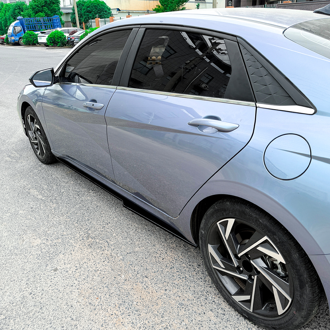 AMP-Z Side Skirt Rocker Panel Splitter Lip For Hyundai Elantra MK7 Standard 2021+