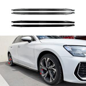 AMP-Z Side Skirt Rocker Panel Splitter Lip For Audi A3 S3 8Y Sline 2021+