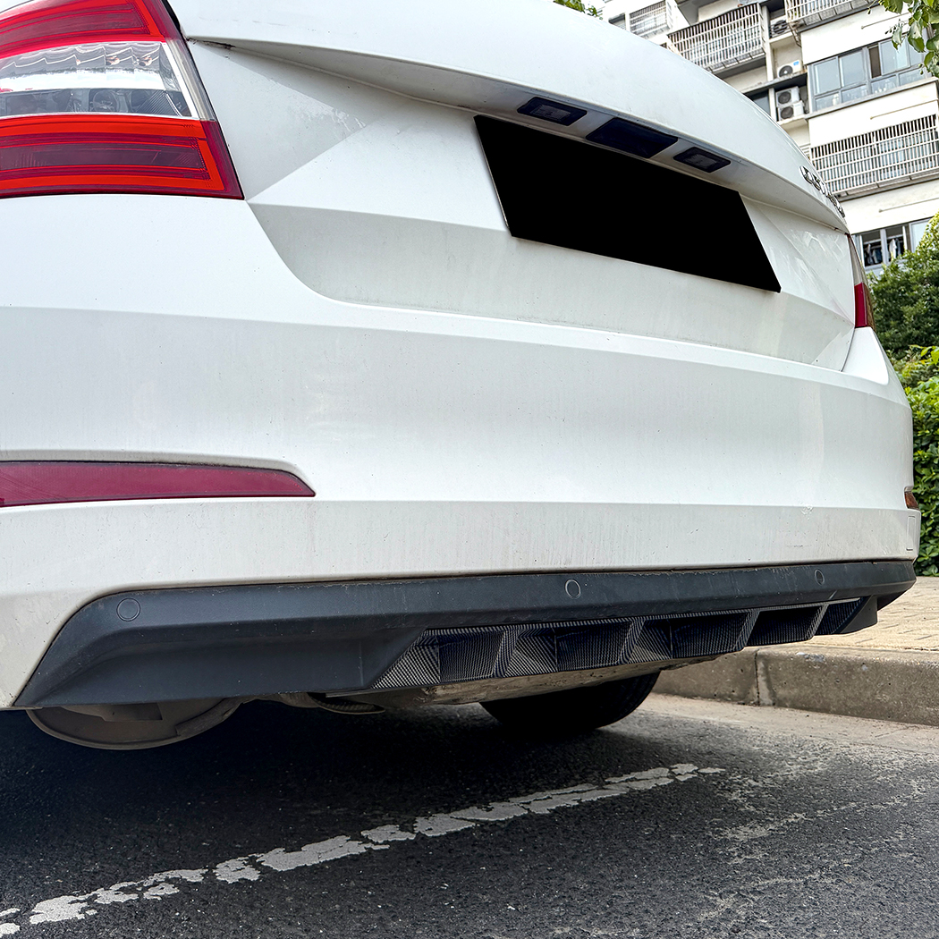 AMP-Z Rear Bumper Spoiler Lip For Skoda Octavia MK3 2015-2017