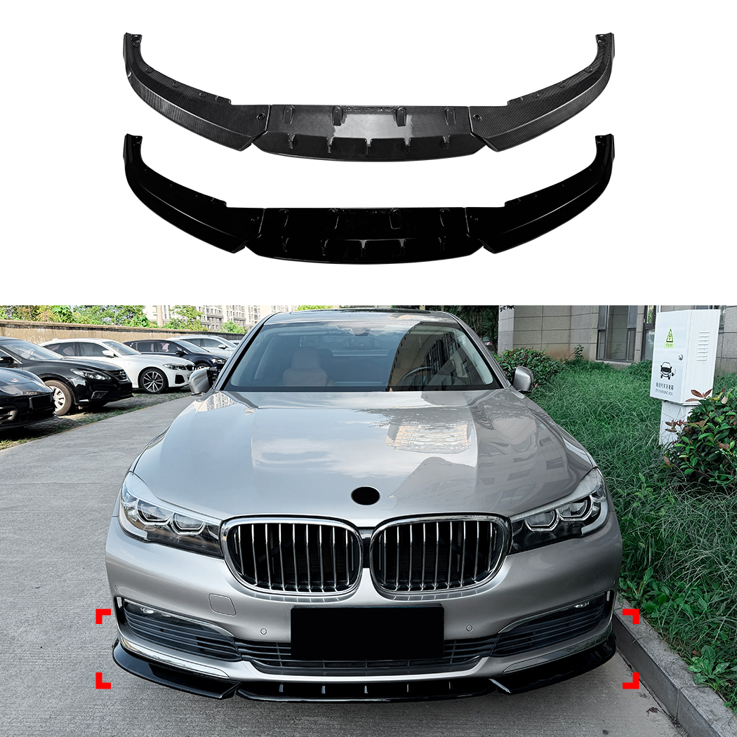 AMP-Z Front Bumper Lip Splitter For BMW 7 Series G11 G12 Pre-facelift Standard 2015-2018