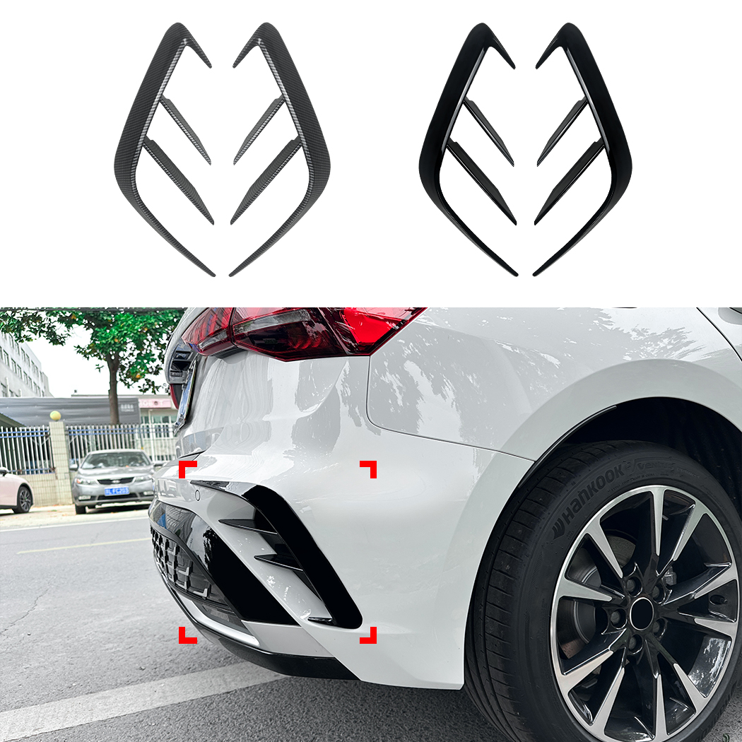 AMP-Z Rear Bumper Fins Spoiler Canards For Audi A3 8Y Sline Facelift Hatchback