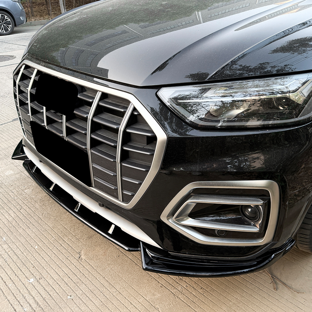 AMP-Z Front Bumper Lip Splitter For Audi Q5 SQ5 FY Facelift Sline 2020-2024