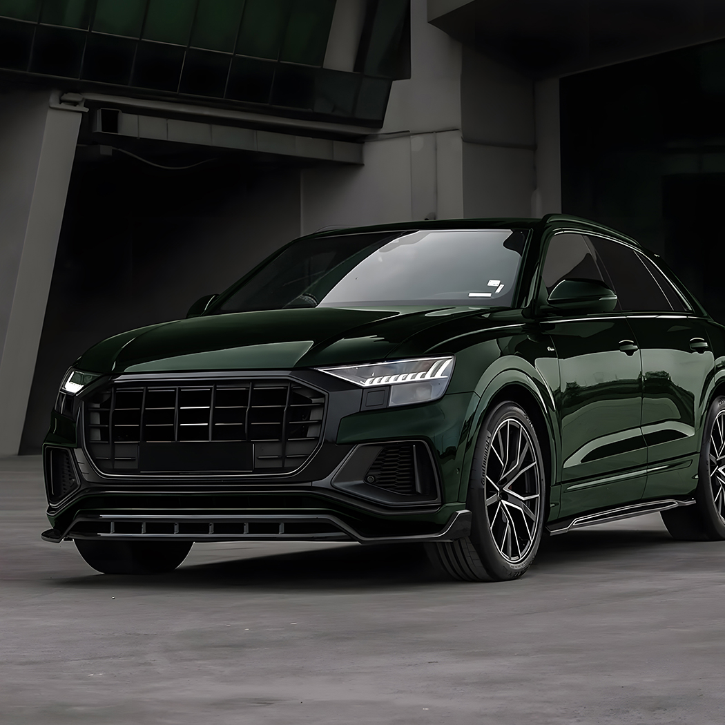 AMP-Z Front Bumper Lip Splitter For Audi Q8 SQ8 4M Pre-Facelift 2019-2023