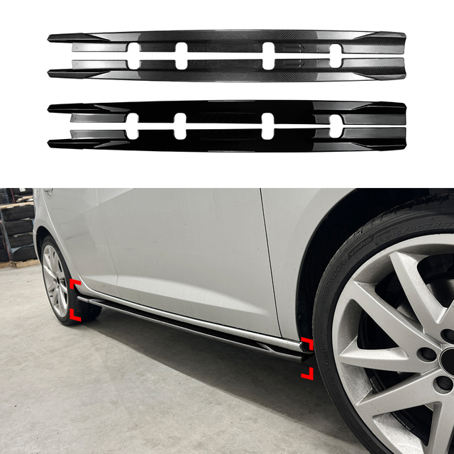 AMP-Z Side Skirt Rocker Panel Splitter Lip For Seat Ibiza MK4 2008-2017