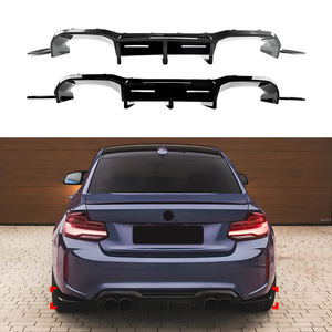 AMP-Z Rear Bumper Spoiler Lip For BMW 2 Series M2 F87 2016-2021