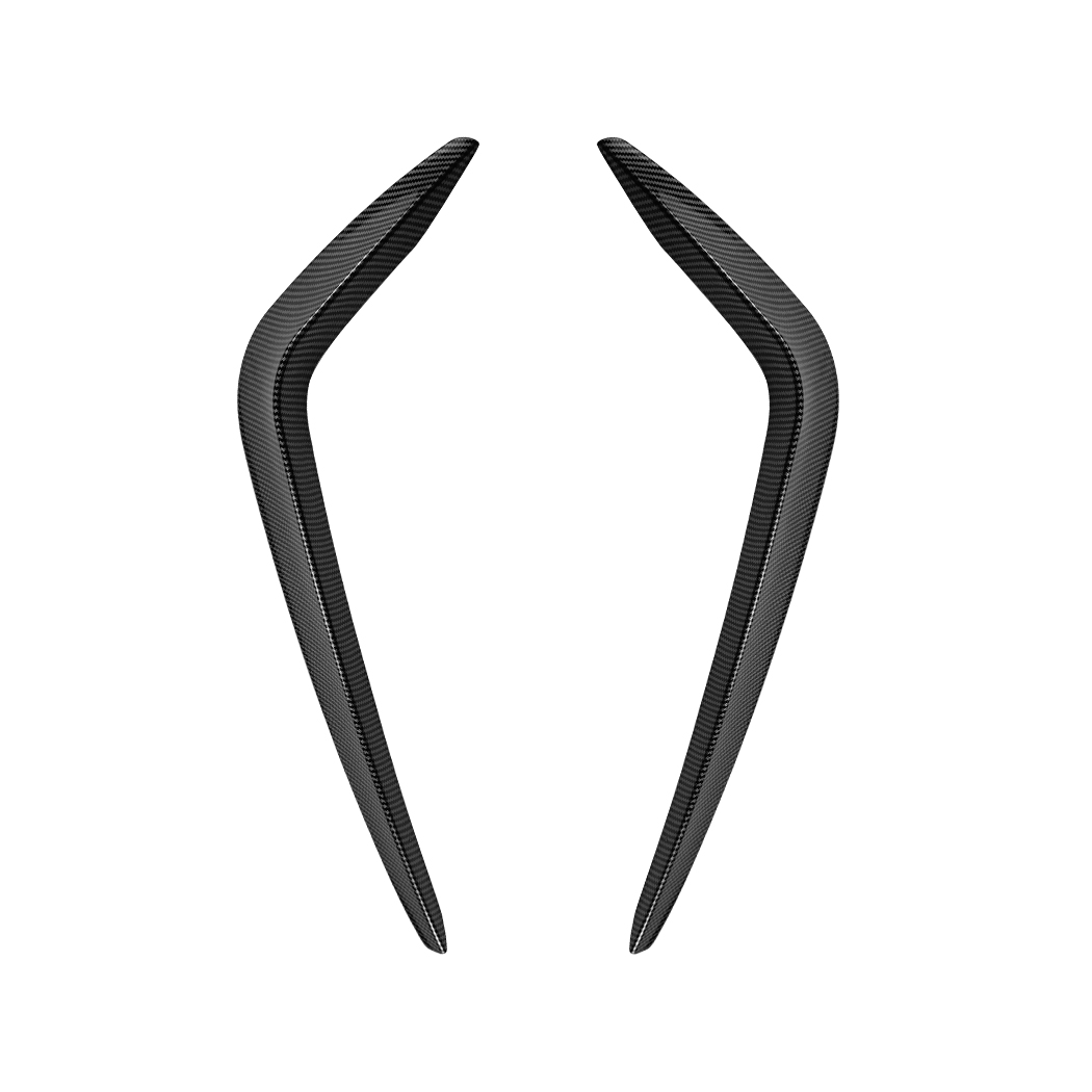 Canards de spoiler de aletas de para-choque dianteiro AMP-Z para Skoda Superb MK3 pr&eacute;-facelift 2015-2019