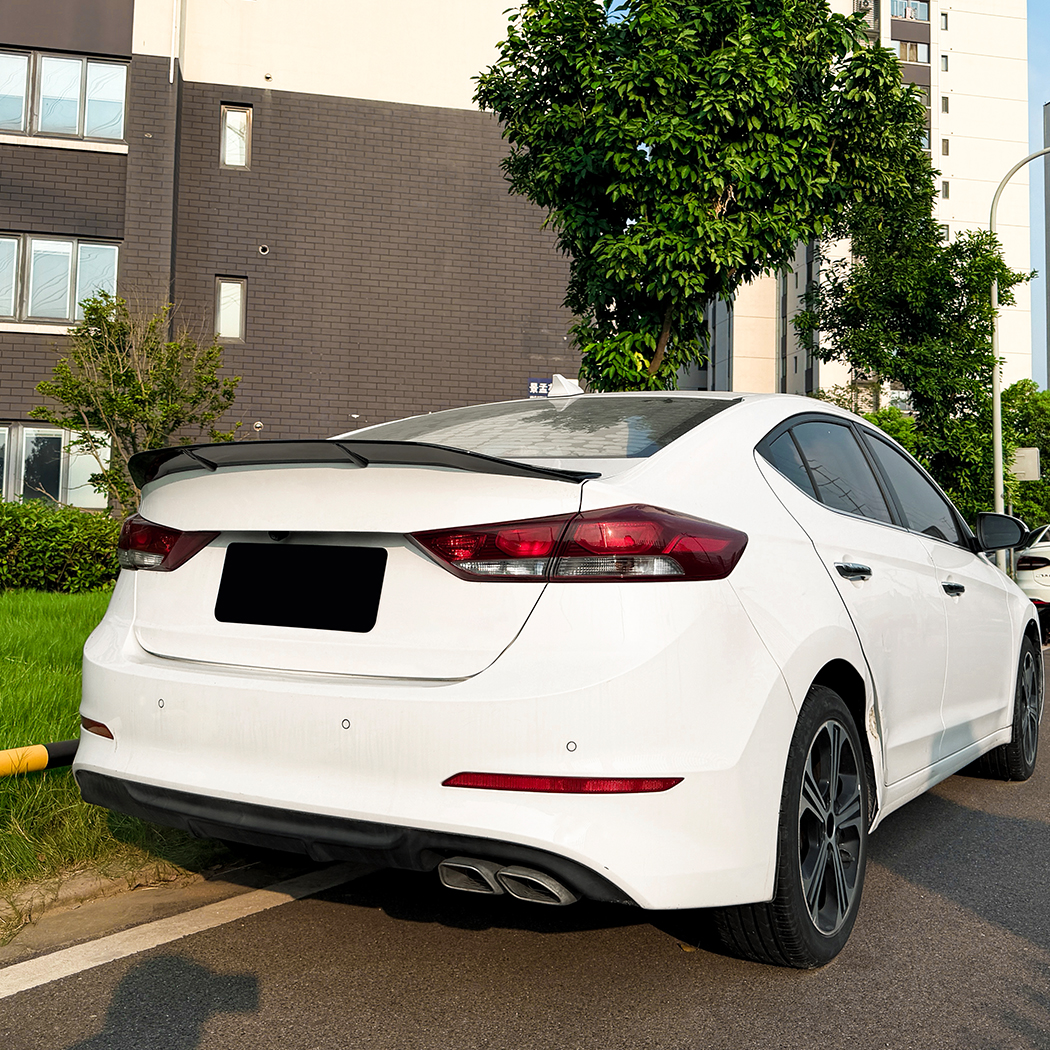 AMP-Z Rear Wing Spoiler R-Style For Hyundai Elantra MK6 2015-2020