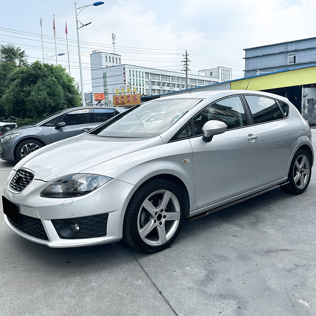 AMP-Z Side Skirt Rocker Panel Splitter Lip For Seat Leon MK2 2005-2012