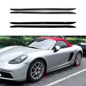 AMP-Z Zijskirt Rockerpaneel Splitterlip Voor Porsche 718 Cayman 982 2016+