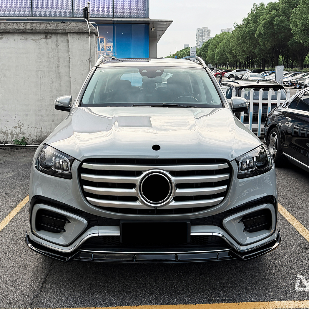 AMP-Z Front Bumper Lip Splitter For Mercedes Benz GLS Class X167 Facelift AMG Line 2024-2026