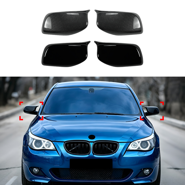 AMP-Z Wing Mirror Cover For BMW 5 Series E60 E61 Pre-facelift 2004-2007