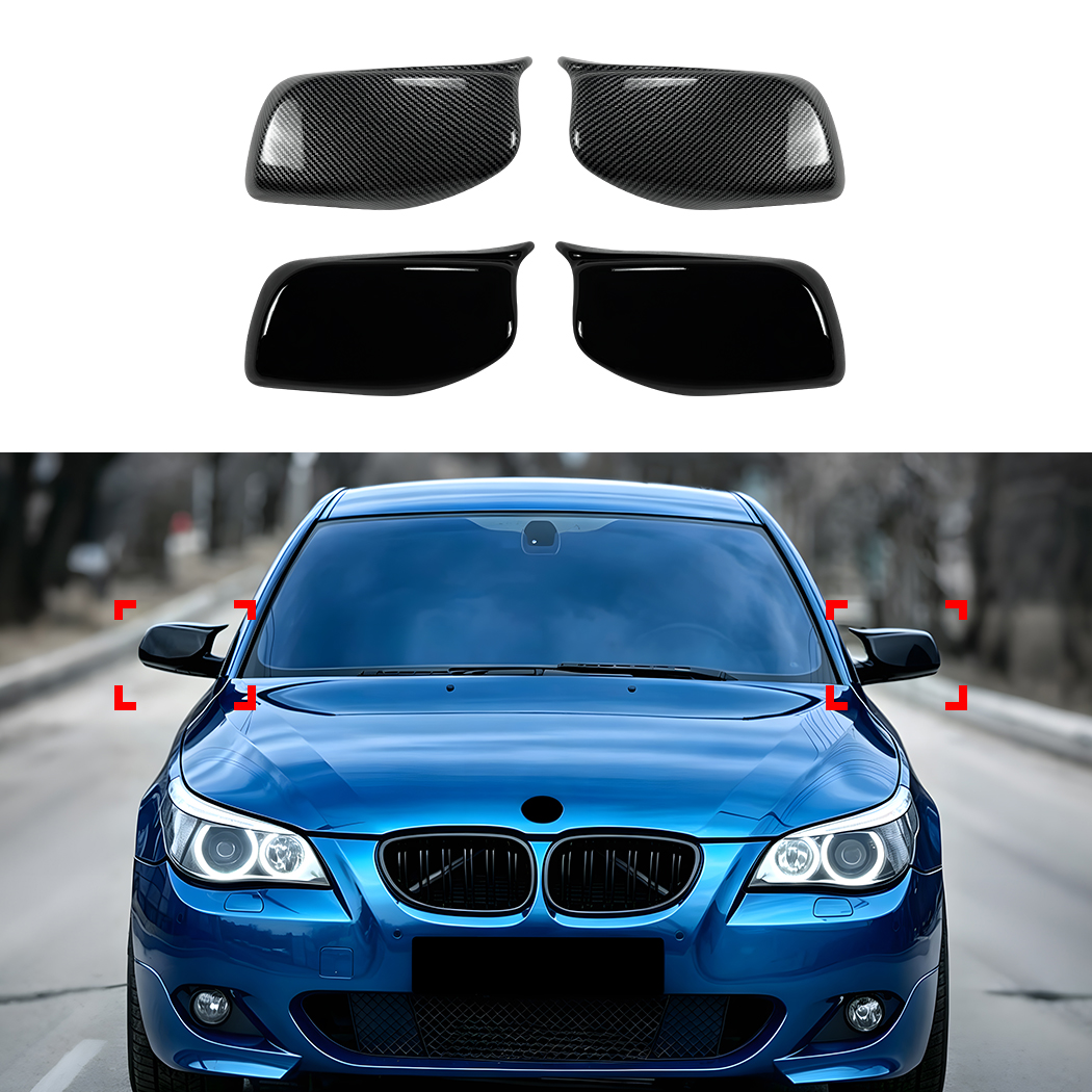 AMP-Z Wing Mirror Cover For BMW 5 Series E60 E61 Pre-facelift 2004-2007