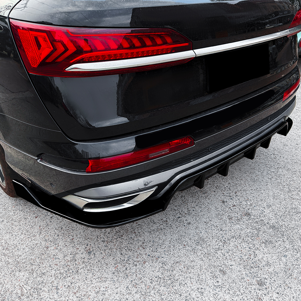 AMP-Z Rear Bumper Spoiler Lip For Audi Q7 MK2 Facelift Sline