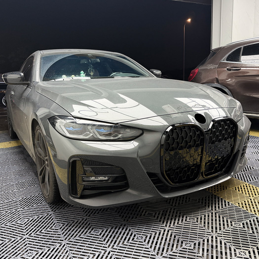 AMP-Z Front Bumper Grille Grill Black For BMW 4 Series G22 G23 2020+