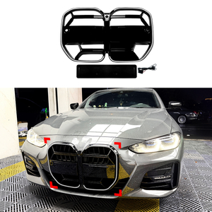 AMP-Z Front Bumper Grille Grill With Lights For BMW 4 Series G22 G23 2020+