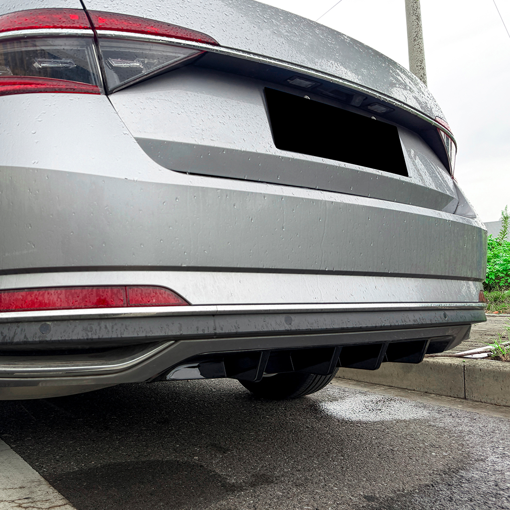 AMP-Z Rear Bumper Spoiler Lip For VW Volkswagen Skoda Superb B8.5 2020-2022