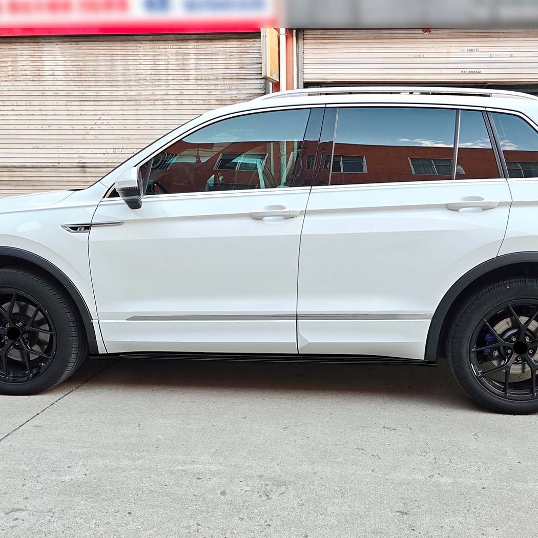 AMP-Z Side Skirt Rocker Panel Splitter Lip For VW Volkswagen Tiguan MK2 Rline 2017-2023