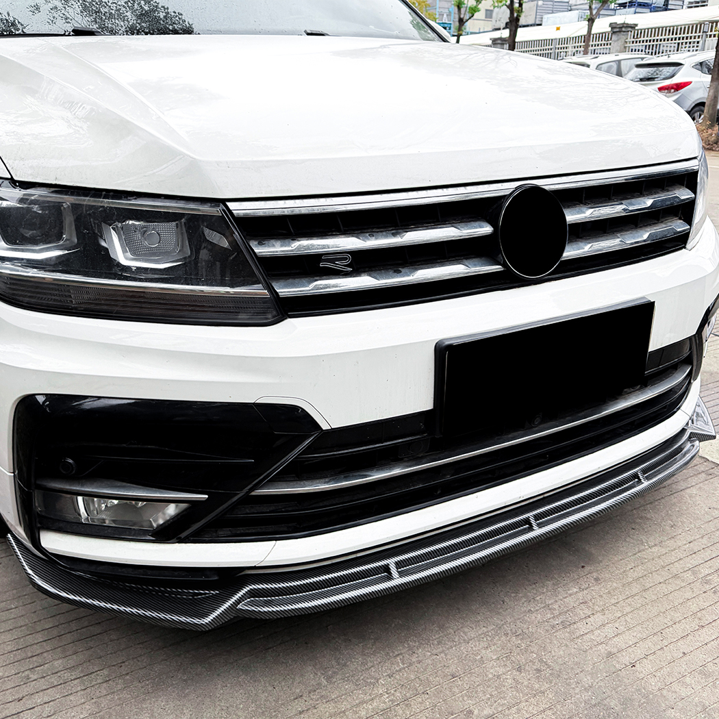 AMP-Z Front Bumper Lip Splitter For VW Volkswagen Tiguan MK2 Rline 2017-2020