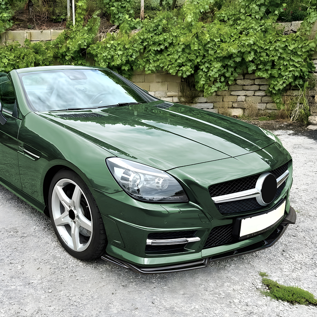 AMP-Z Front Bumper Lip Splitter For Mercedes Benz SLK R172 Pre-Facelift 2011-2015