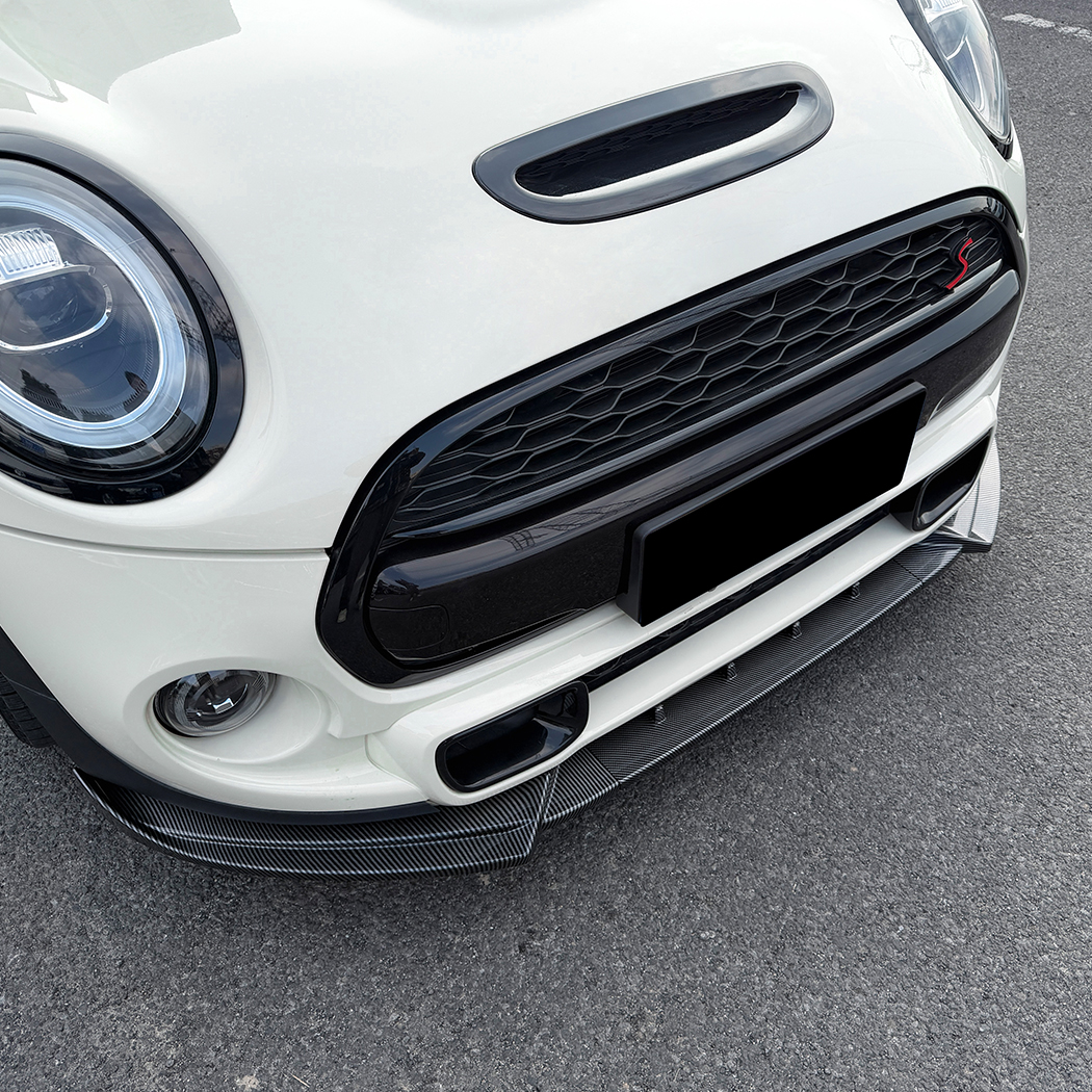 AMP-Z Front Bumper Lip Splitter For BMW Mini Cooper S JCW F55 F56 F57 Pre-facelift 2014-2021