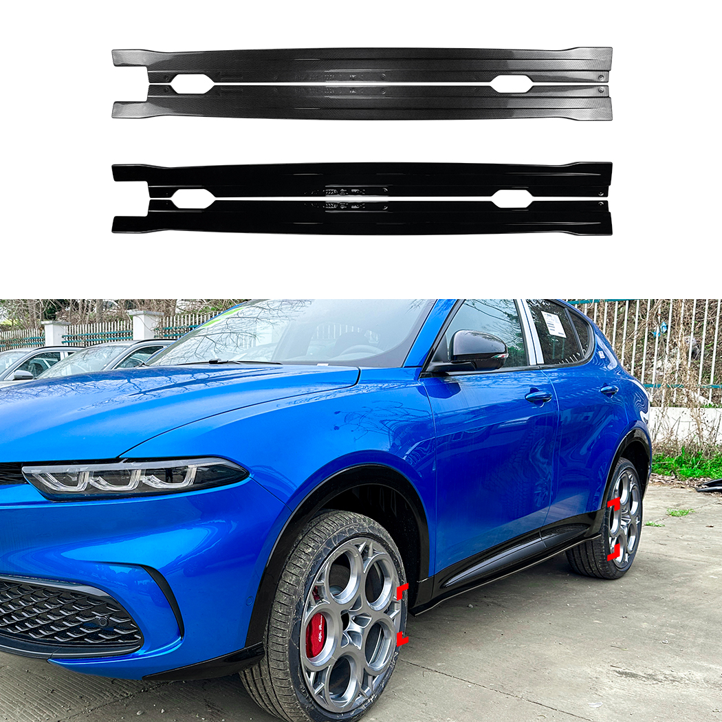 AMP-Z Side Skirt Rocker Panel Splitter Lip For Alfa Romeo Tonale 2023+