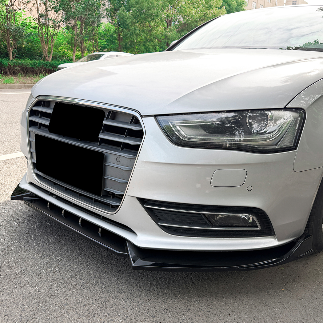 AMP-Z Front Bumper Lip Splitter For Audi A4 B8.5 Standard 2013-2016