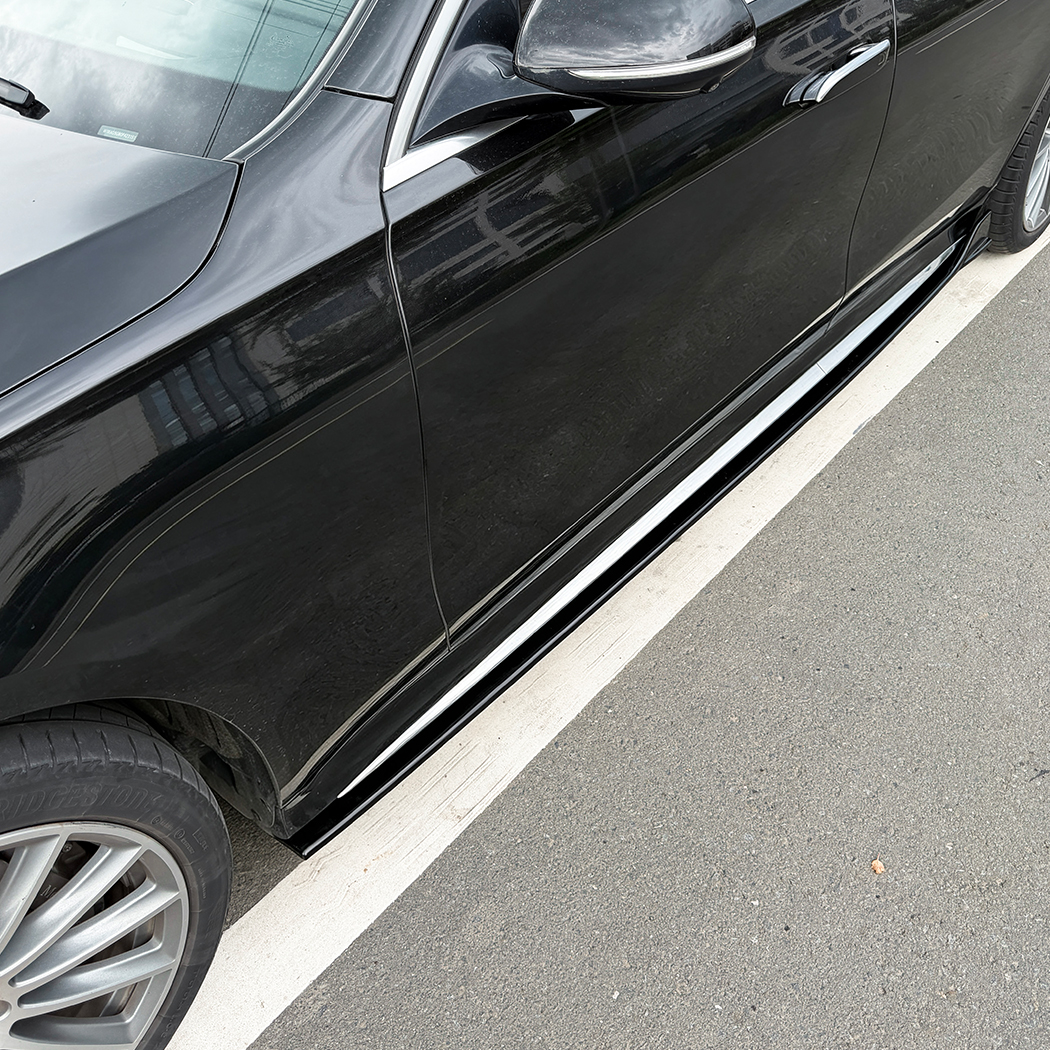 AMP-Z Side Skirt Rocker Panel Splitter Lip For Mercedes Benz S Class W223 Pre-facelift AMG Line