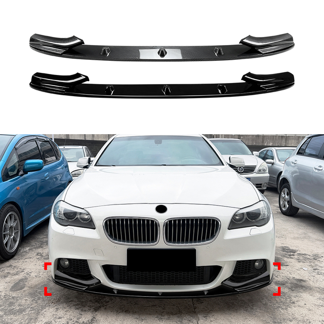 AMP-Z Front Bumper Lip Splitter For BMW 5 Series F10 F11 2011-2017