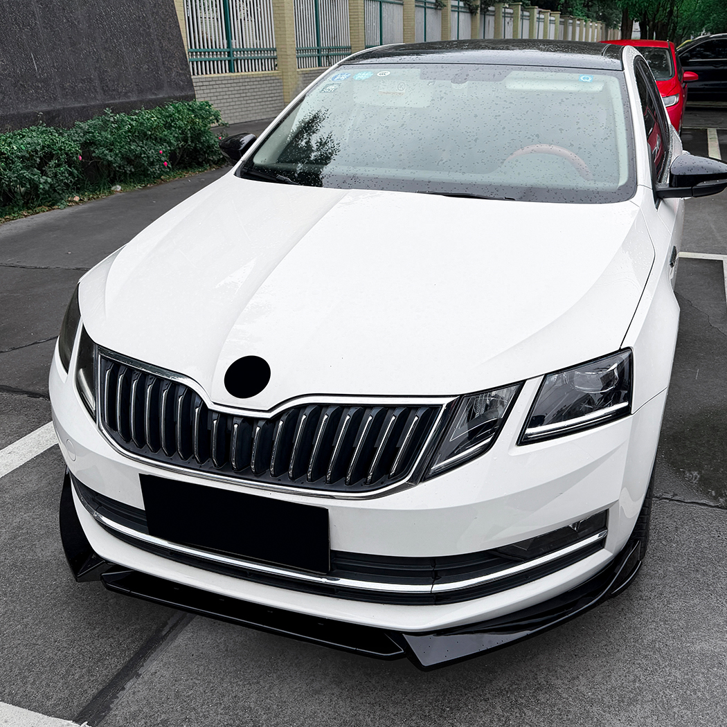 AMP-Z Front Bumper Lip Splitter For Skoda Octavia MK3.5 2018-2020
