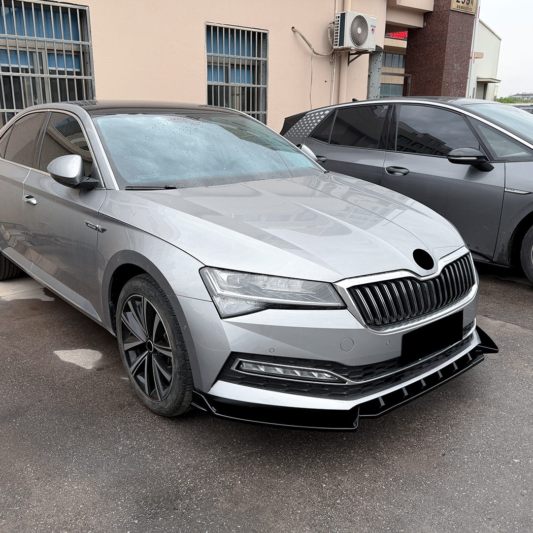 AMP-Z Front Bumper Lip Splitter For Skoda Superb B8.5 2019-2022