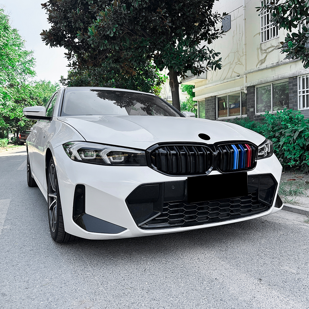 AMP-Z Front Bumper Grille Grill Black For BMW 3 Series G20 LCI 2023+