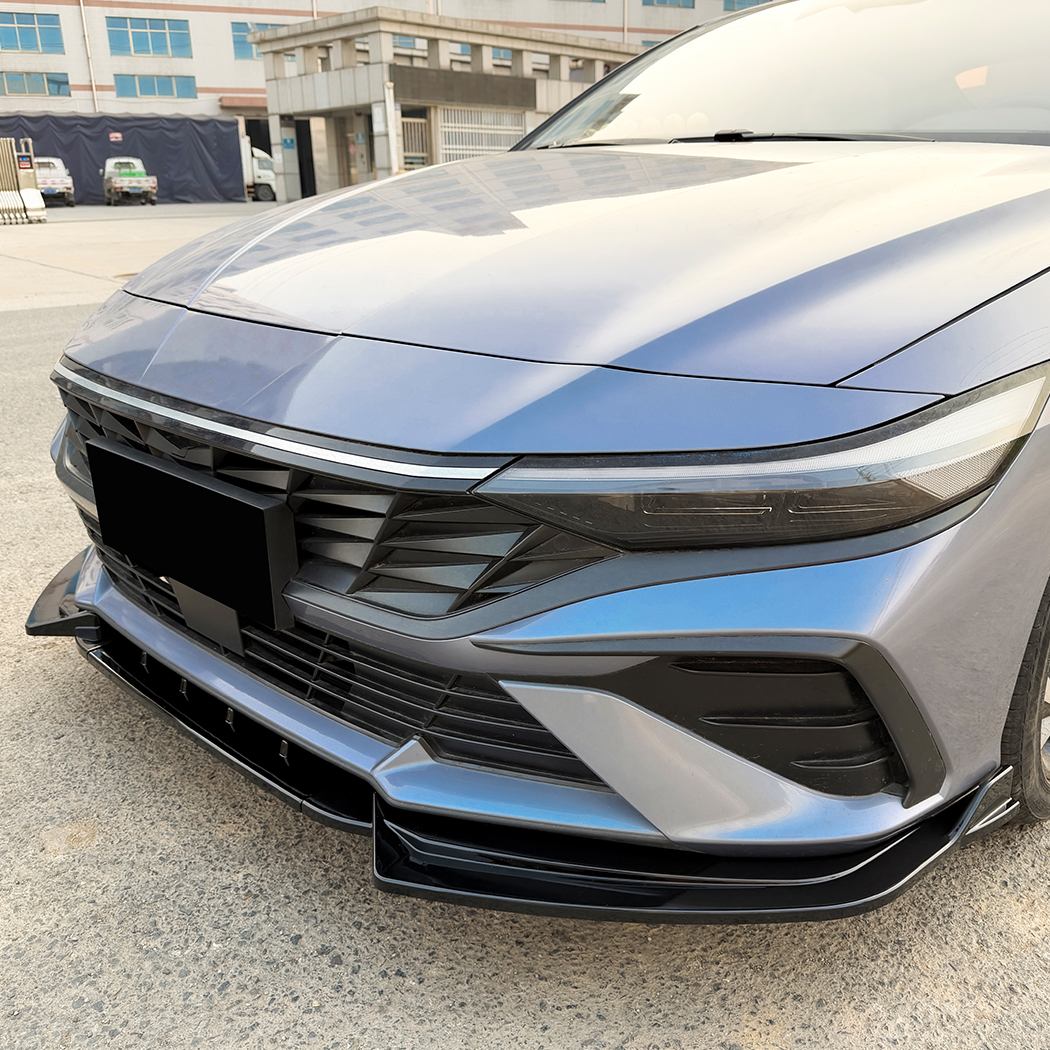 AMP-Z Front Bumper Lip Splitter For Hyundai Elantra MK7.5 Standard 2023+