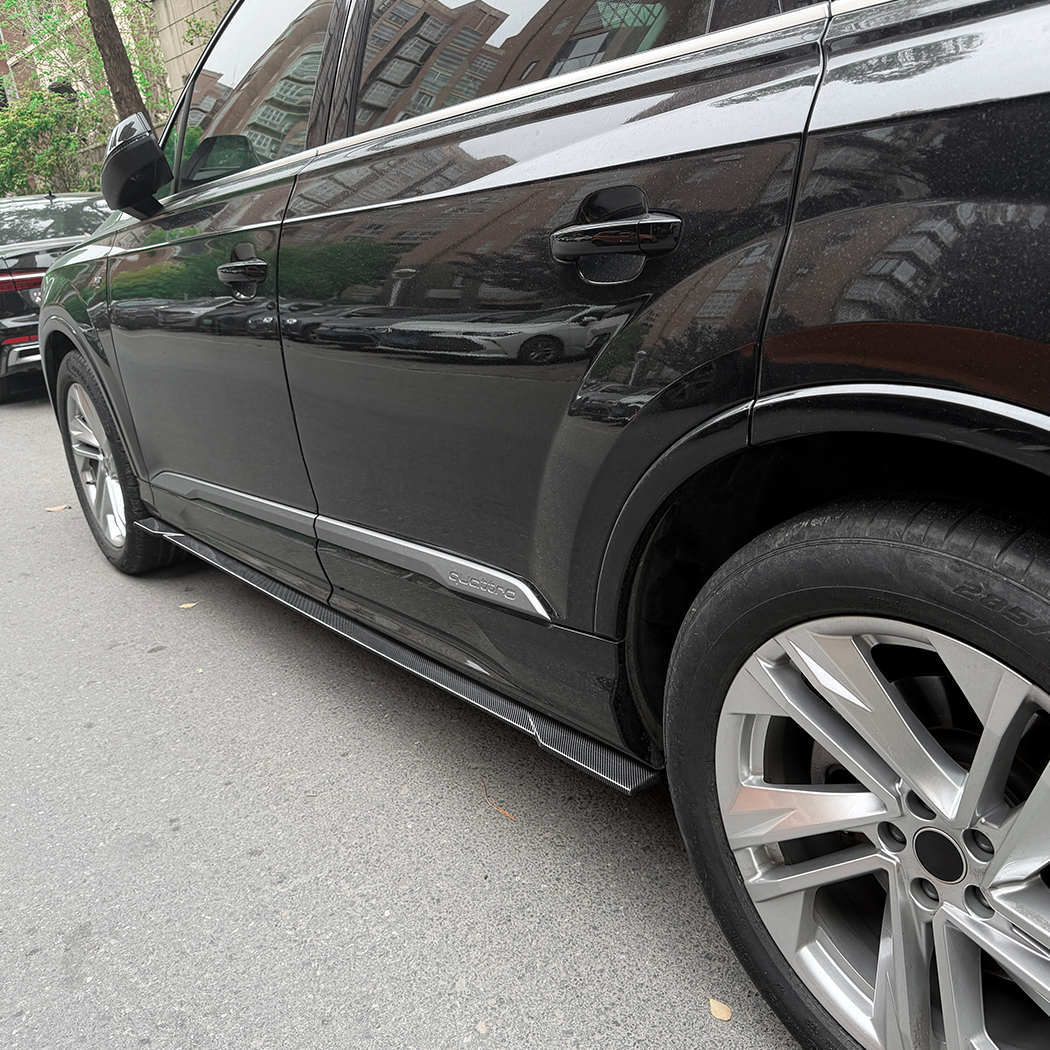 AMP-Z Side Skirt Rocker Panel Splitter Lip For Audi Q7 SQ7 MK2.5 2020+