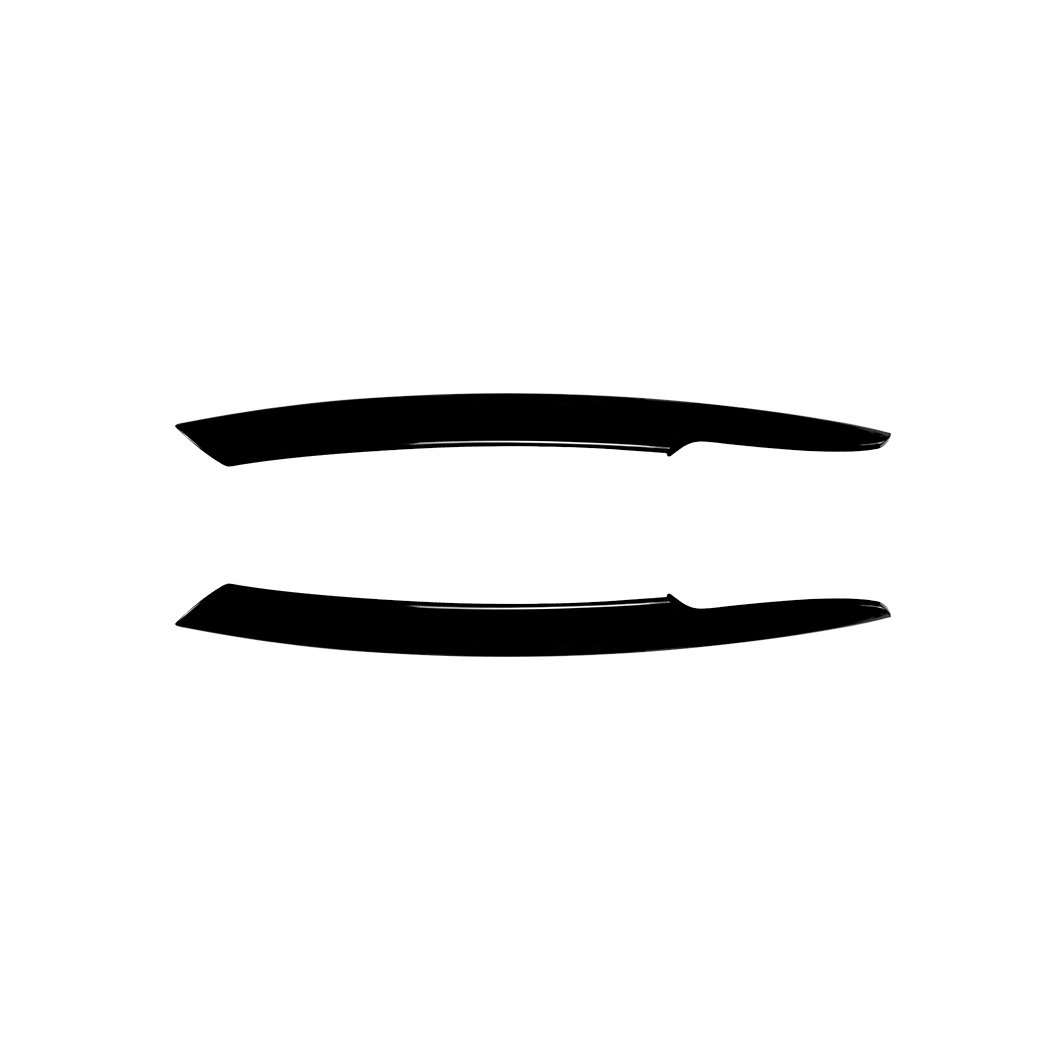 AMP-Z Headlight Eyebrows Eyelids Sticker For VW Volkswagen Passat B6 2005-2010
