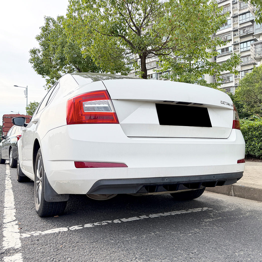 AMP-Z Rear Bumper Spoiler Lip For Skoda Octavia MK3 2015-2017
