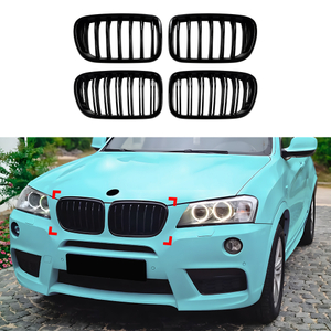 AMP-Z Front Bumper Grille Grill For BMW X3 F25 Pre-Facelift 2011-2013